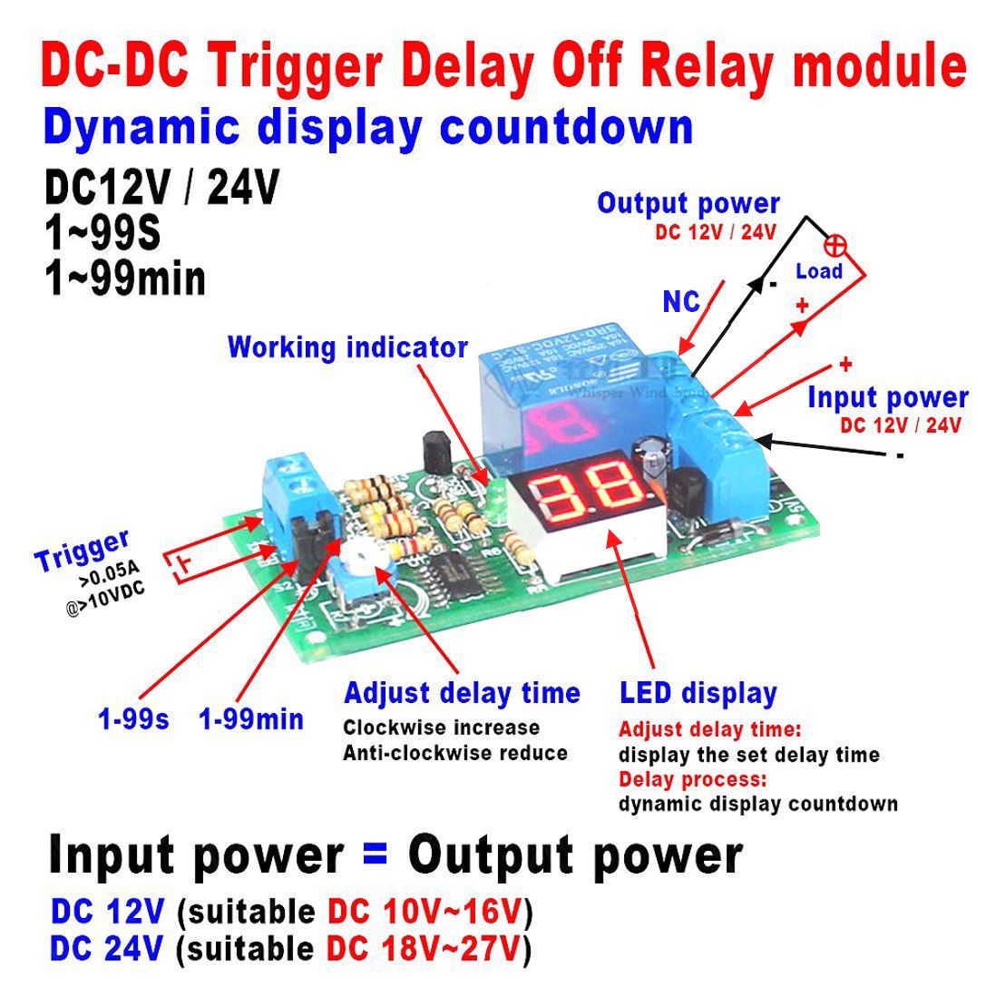 2018 DC 12V LED Display Digital Delay Timer Control Switch Turn Off Relay Module For Car From Zhenyuan666, $18.34 | DHgate.Com