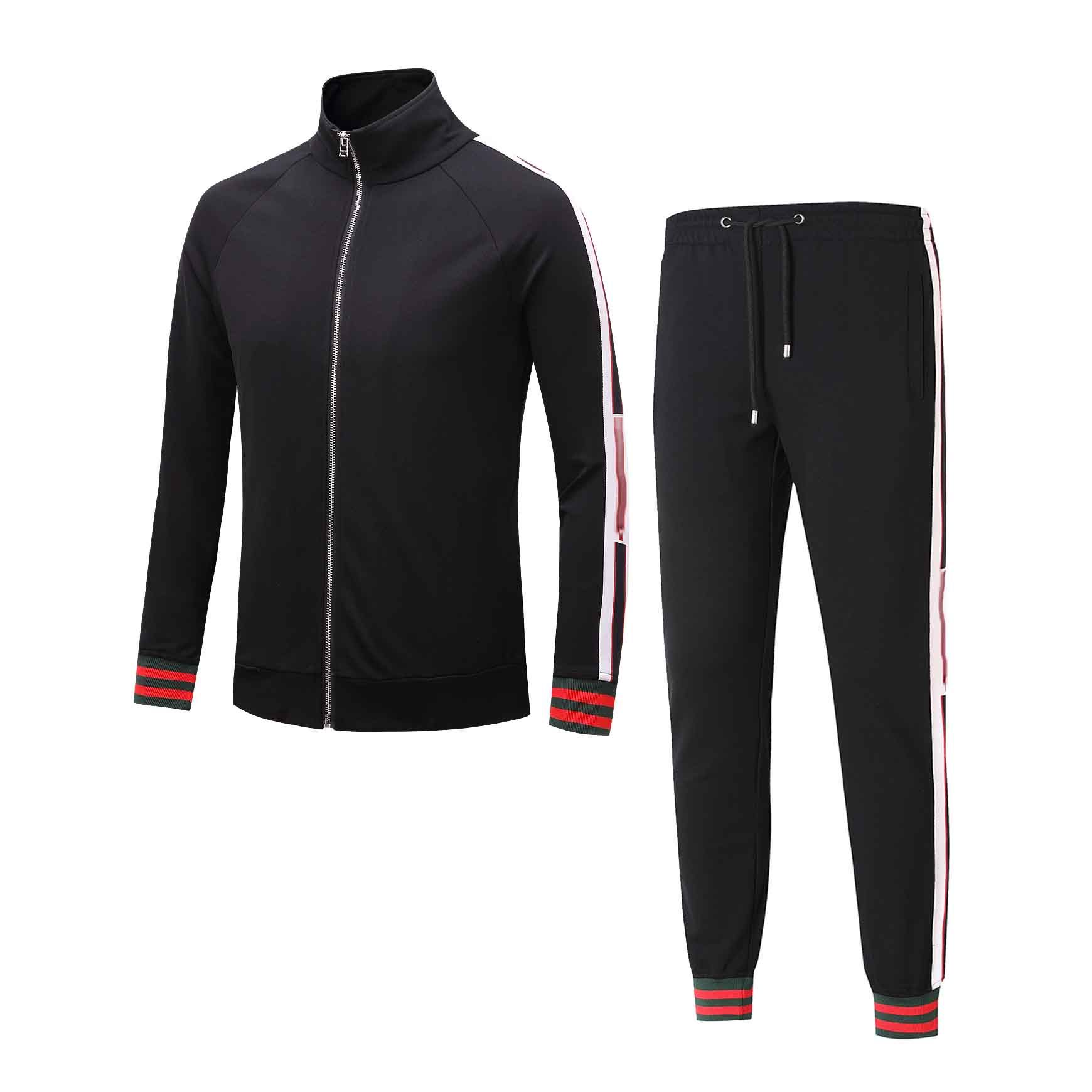 2019 Tracksuit Jackets Set Fashion Running Tracksuits Men Sports Suit ...