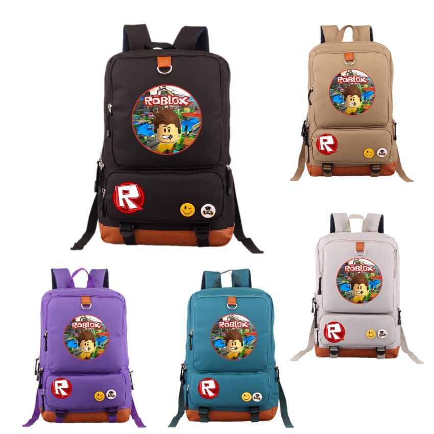 Juegos Roblox Mochilas Adolescente Mochila De Dibujos Animados Bolso De La Escuela Del Estudiante Mujeres Hombros De La Computadora Portátil Bolsa De - 