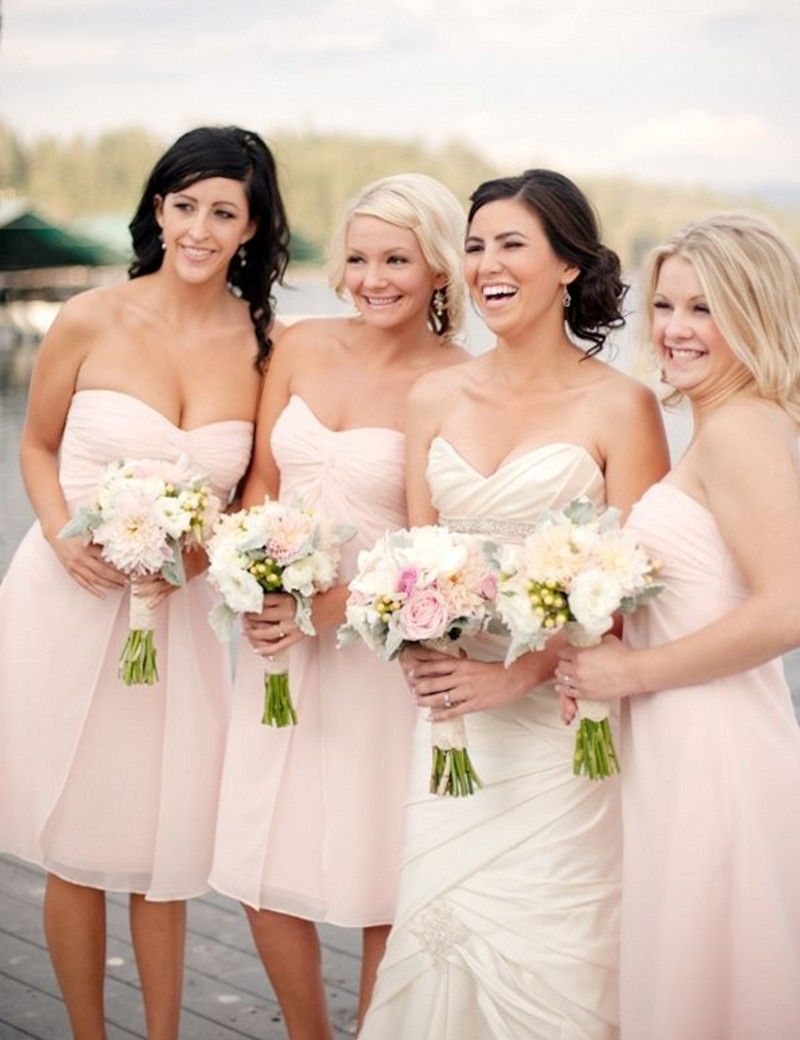 Navy Suits and Yellow Bridesmaid Dresses