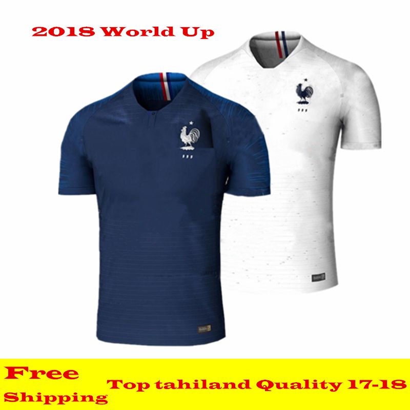 New 2018 France World Cup Jerseys POGBA GRIEZMANN PAYET KANTE Mbappe Football T Shirts 18 19