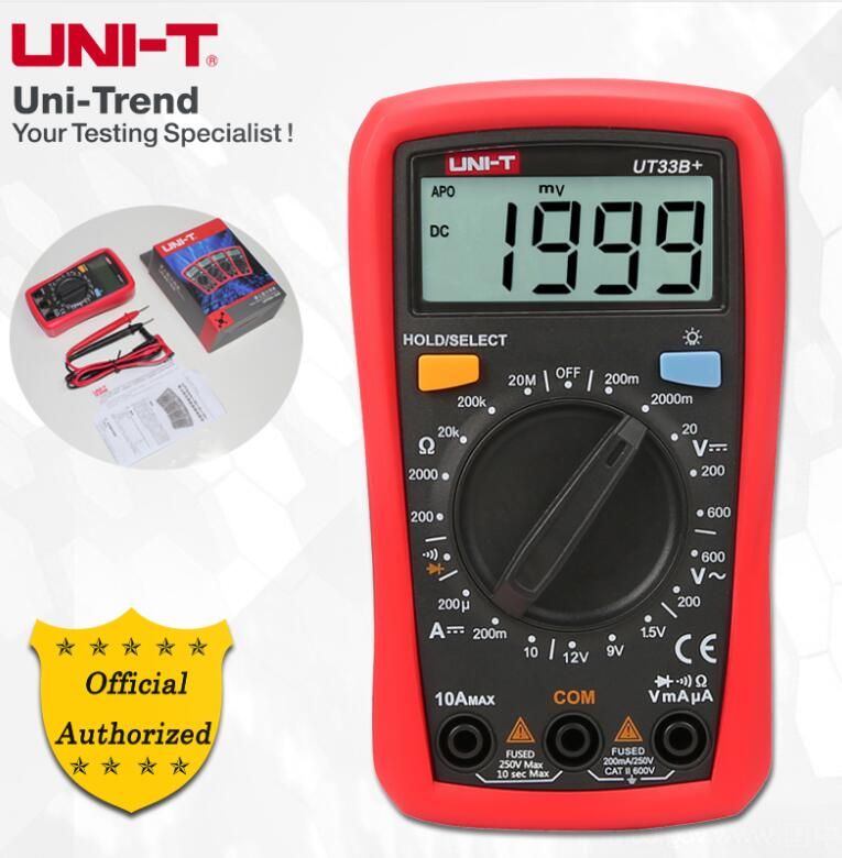 2019 UNI T UT33A+/UT33B+/UT33C+/UT33D+ Palm Size Multimeter; Resistance ...