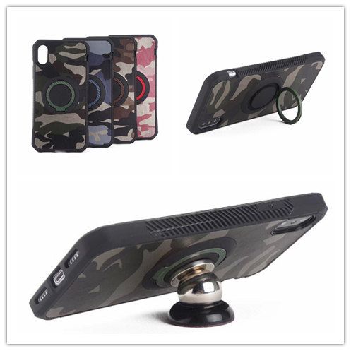 army camouflage with ring case hybird armor shockproof cover for iphone 6 7 8 plus x galaxy s7 edge note8 s8 plus j7 cell phone case mobile phone cases from