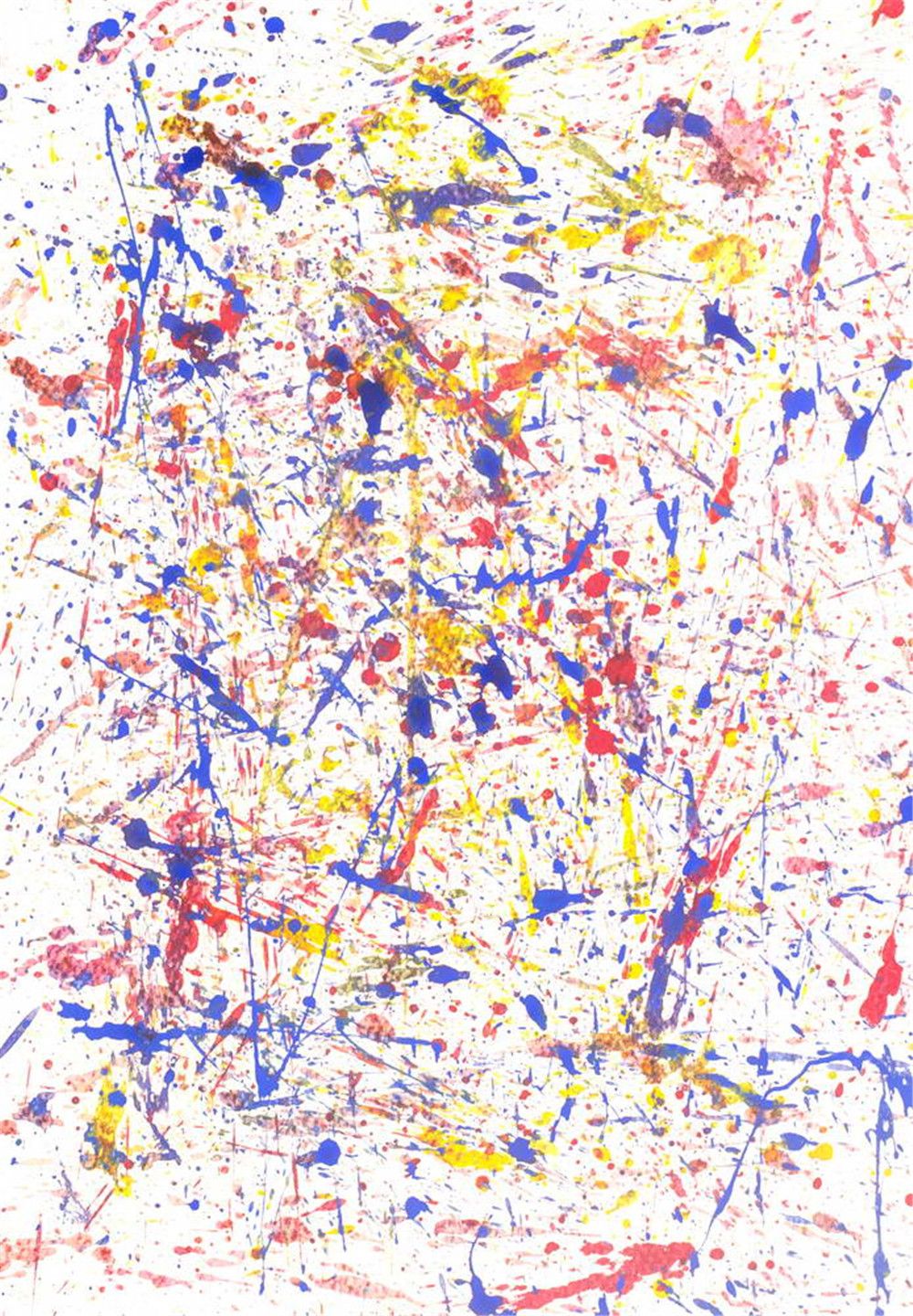 2019 Blue Red Yellow Oil Painted Watercolor Photography Backdrop