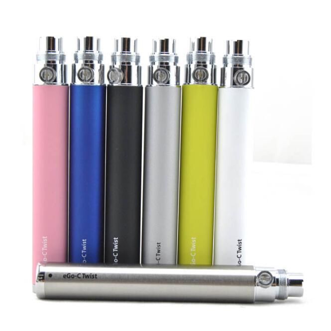 eGo-c Twist Battery for Electronic Cigarette Variable Voltage 3.2-4.8V 650mah for all series eGo Kit E cigarette