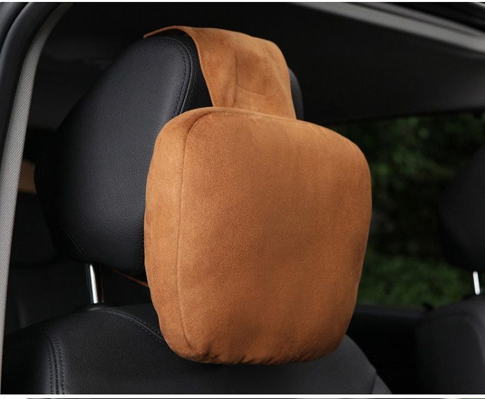 Auto Car Seat Pillow Headrest Cushion Neck Support Universal Fit Suv Sedans Front Back Automotive Parts Space Memory Foam Luxury