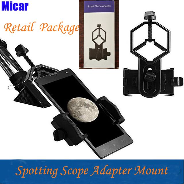 2020 Universal Phone Spotting Scope Adapter Mount Compatible Telescope Spotting Scopes