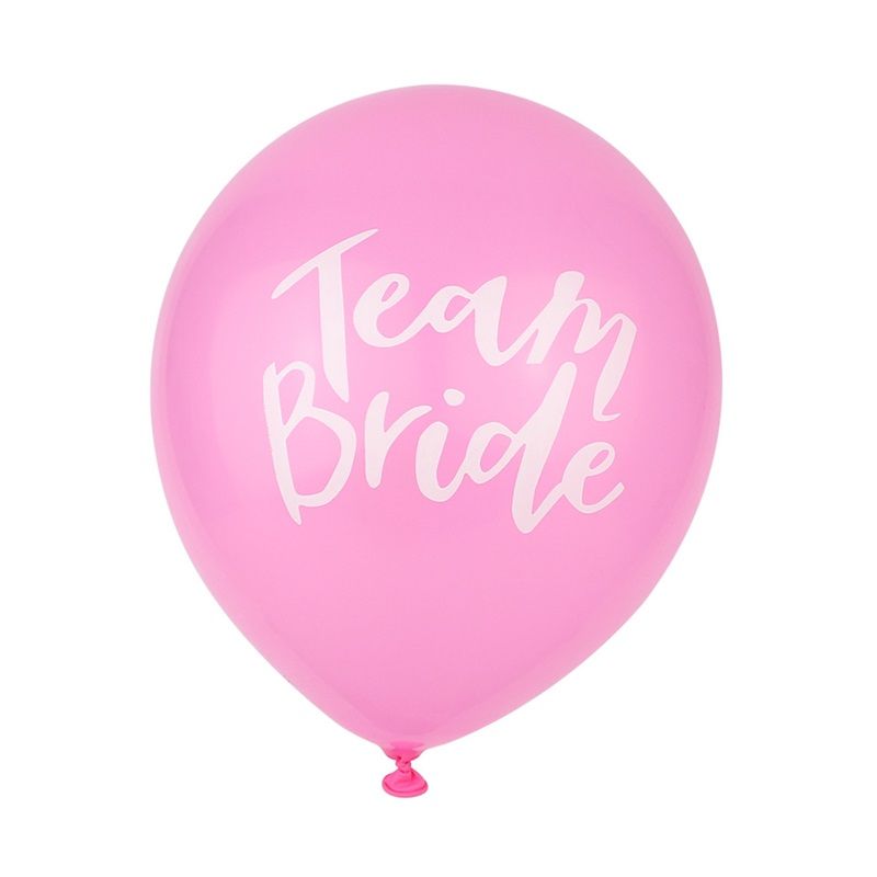 White Pink Letter Balloon Team Bride Latex Balloons Diy Wedding