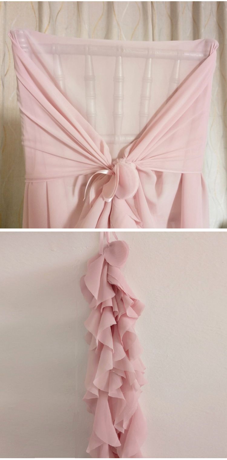 stain fabric flower wedding chair sashes chair sash organza spandex