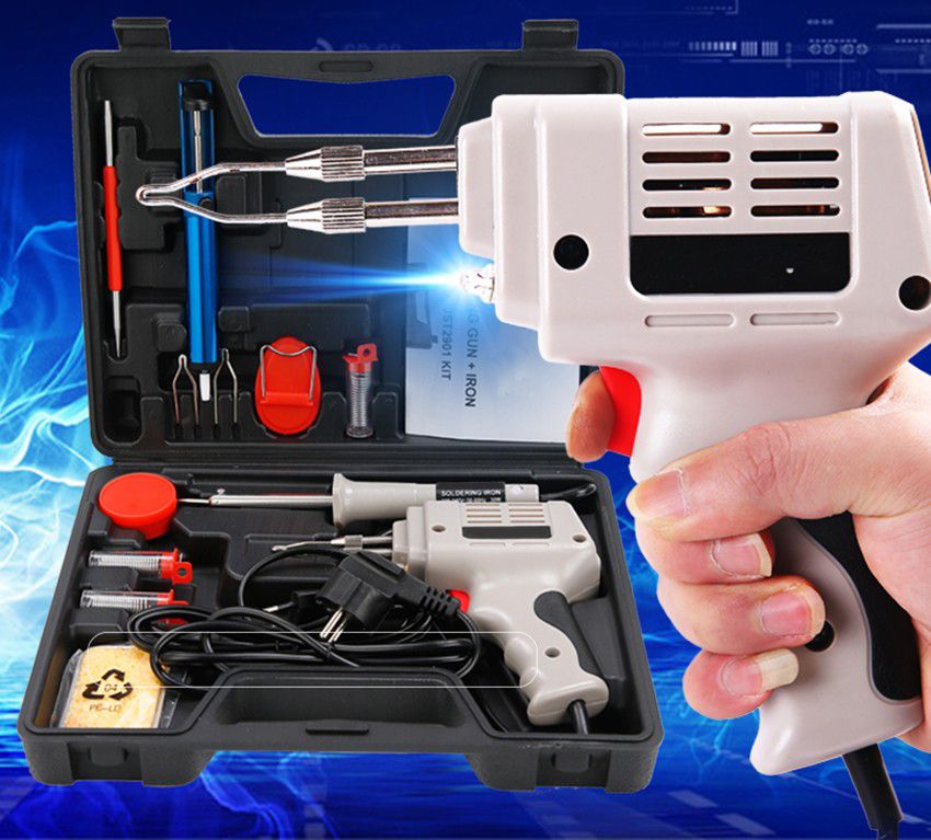 2021 100W Electric Welding Gun Set Soldering Iron Solder Gun Industrial Welding Repair Rework