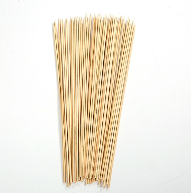 Compre Pincho De Bambú De Madera 40 Cm Palitos De Bambú Brochette De