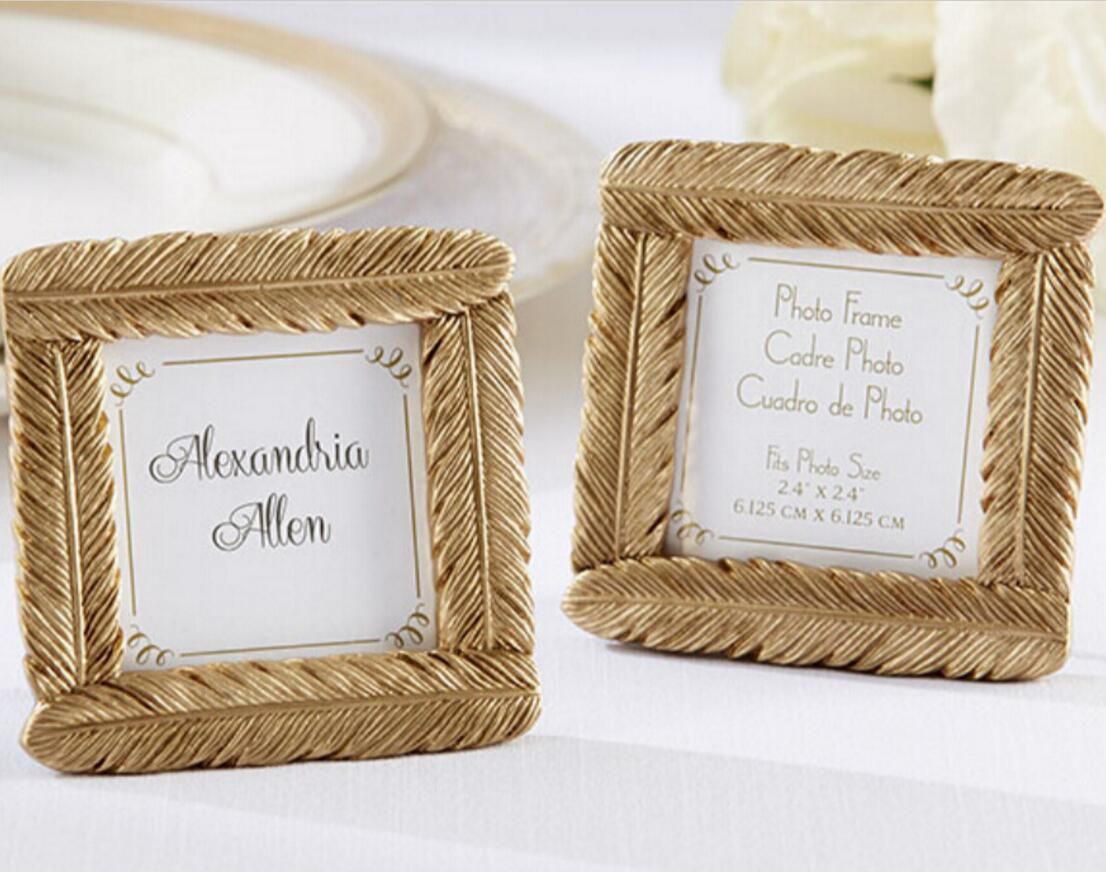 Mini Gold Feather Photo Frame For Wedding Baby Shower Party Birthday Mini Gold Feather Photo Frame For Wedding Baby Shower Party Birthday Favor Gift Souvenirs Souvenir Favors Canada Candles From