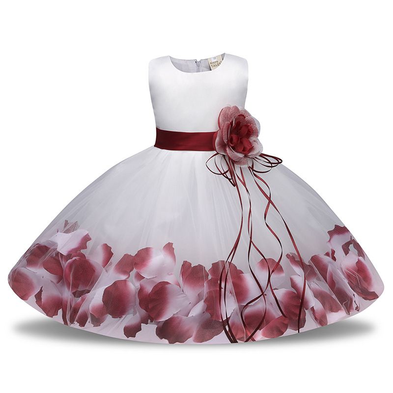 compre 0 5 años ropa semi formal rosa azul rojo borgoña y niña flor