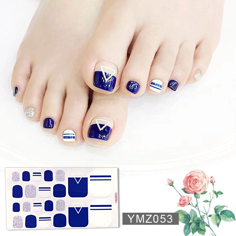 New Christmas Toe Nail Wraps Stickers Waterproof Nail Decals