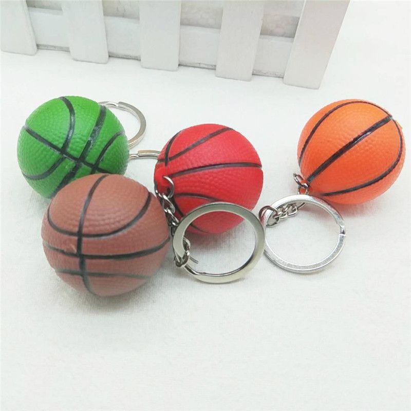2020 3D Sport Goods Hanger Pendant Keychains Big Basketball Keyring Key