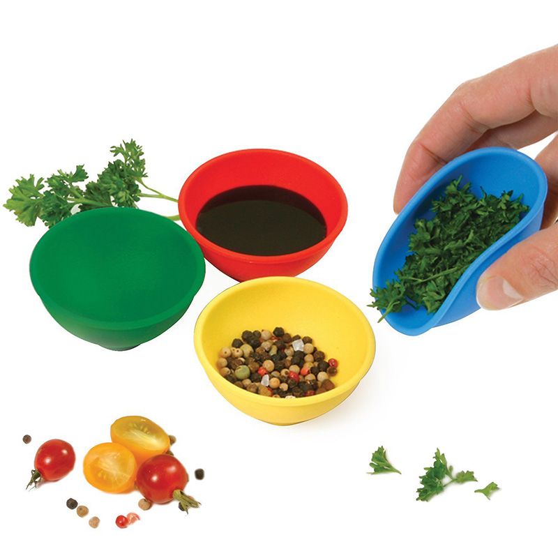 silicone mini pinch bowls for sauce condiments safe heat resistant