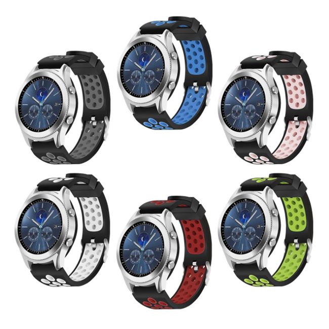 Luxury Outd   oor Sports Two Color Silica Gel Strap