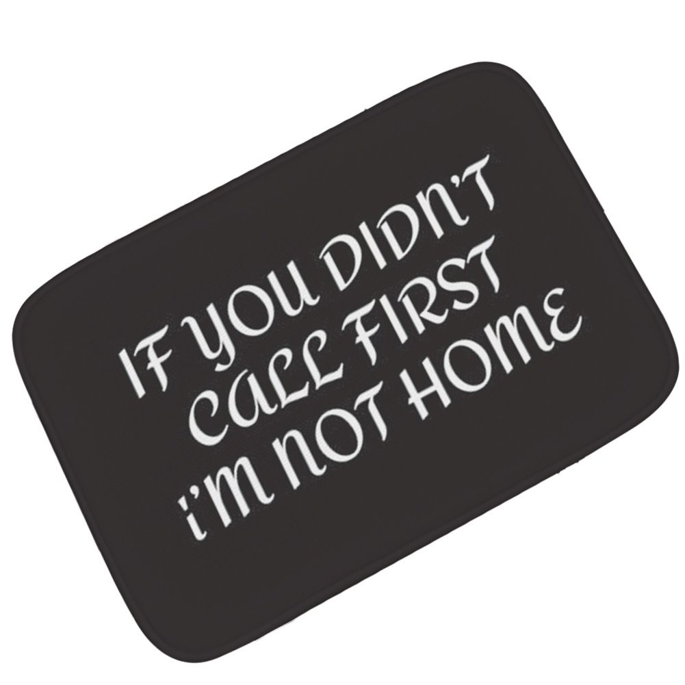 Drop Ship Black Welcome No Shoes Floor Mats Bathroom Carpets Kitchen Mat Doormat Floor Mat For Living Room Non Slip Tapete Flooring Over Carpet Shaw
