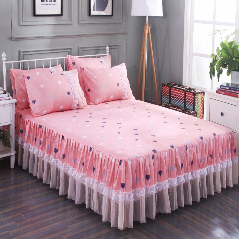 New Korean Lace Bed Skirt Single Piece Princess New Korean Lace Bed Skirt Single Piece Princess Cover Three Grey Bedskirt Black From Lantor 54 73 Dhgate Com