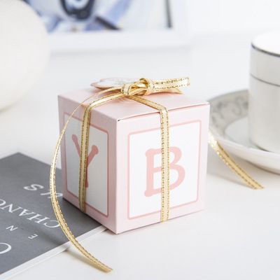 New Arrival Baby Shower Candy Boxes Pink Blue With Diy Letters Party New Arrival Baby Shower Candy Boxes Pink Blue With Diy Letters Party