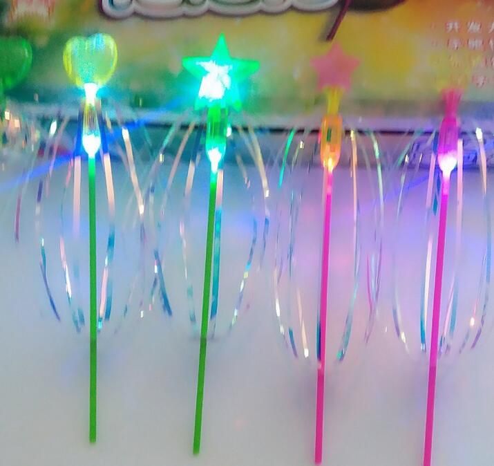 Flash LED Luz Magic Ball Rainbow Twirler Stick varían Burbuja Para Niños De Regalo 