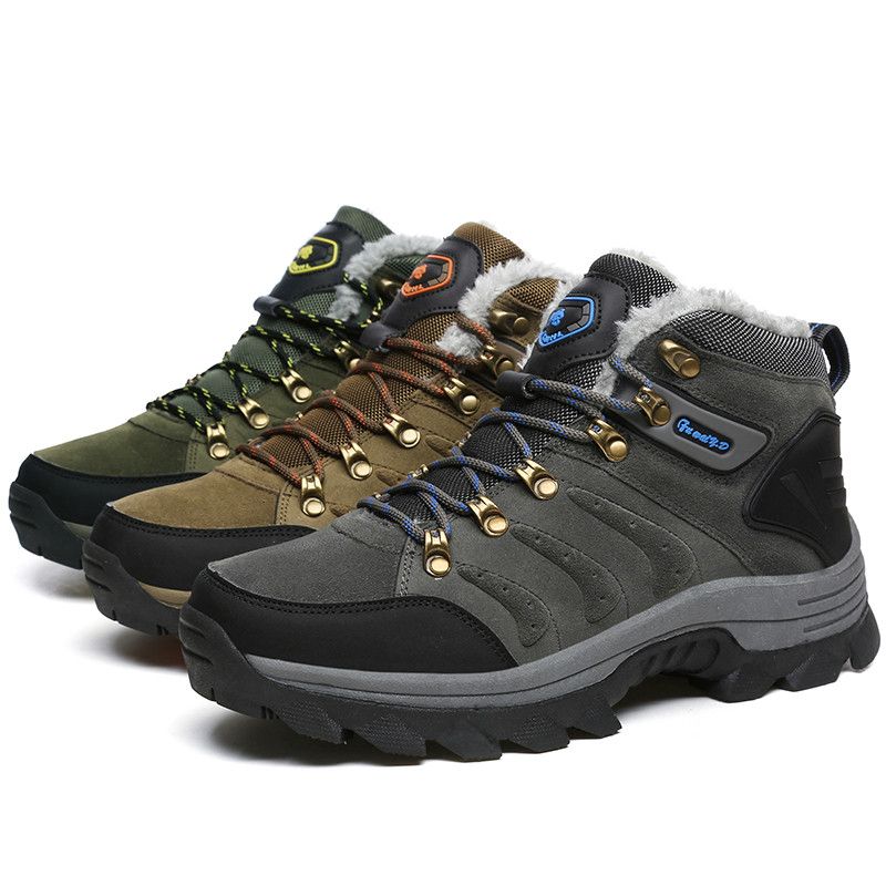Men Winter Boots Quality Suede Snow Boots Fur Plush Winter Snow Shoes for Men Lace Up Outdoor Shoes HH 211 Men Winter Boots Quality Suede Snow Boots Fur Plush Winter Snow Shoes for Men Lace Up Outdoor Shoes HH 211
