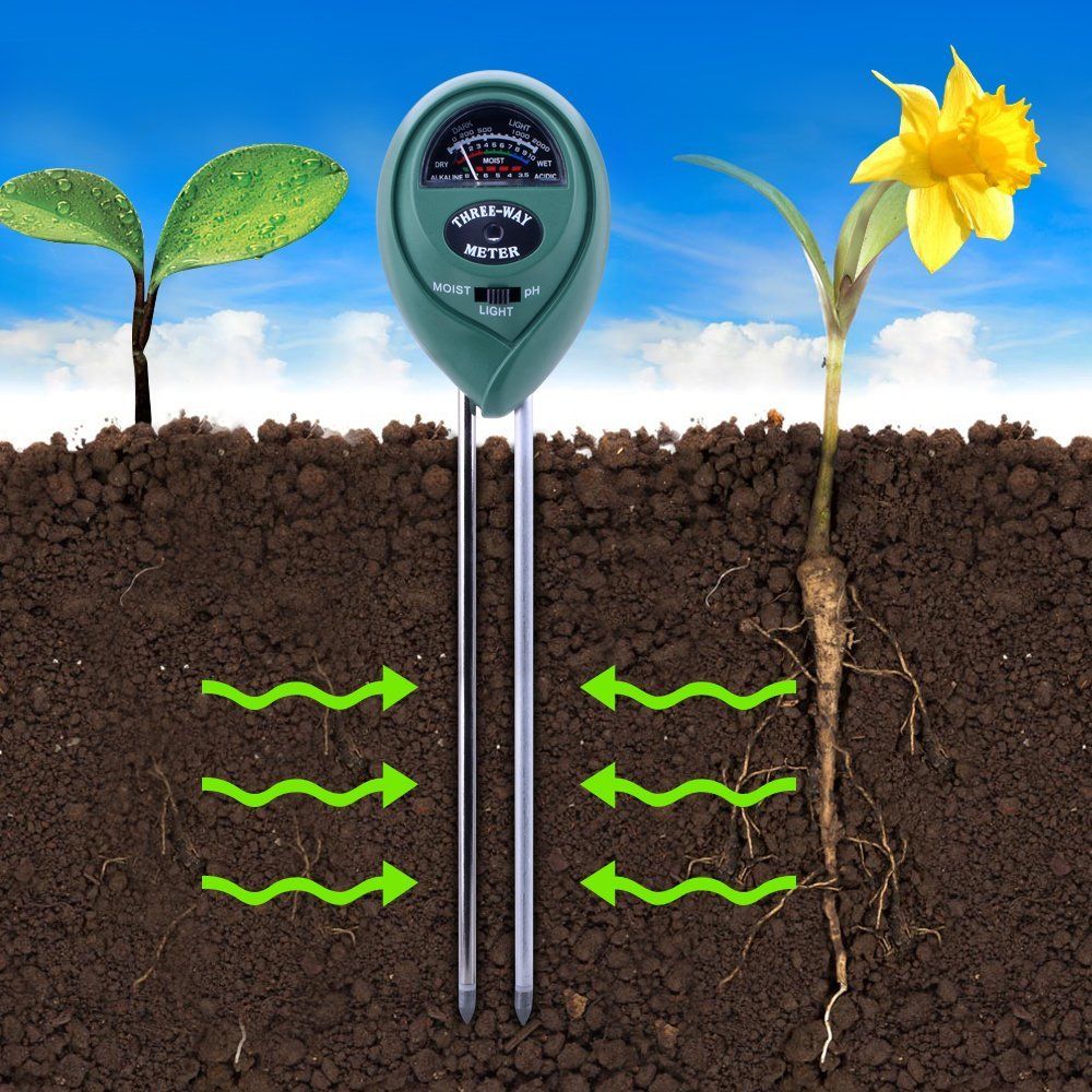 3in1 Soil Moisture Meter for Gardening Farming with PH Acidity