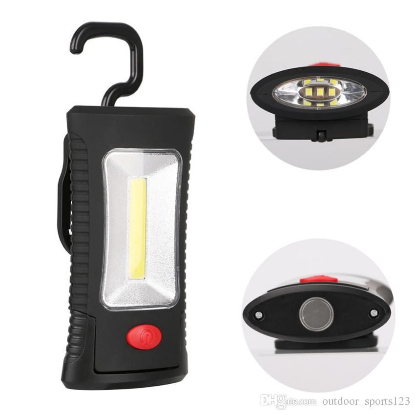 Portable Lampe Torche Poche 3xaaa Crochet Inspection Travail Multifonctionnel Lanternes Lumière De Cob Magnétique Pliant Use Led w80XNknPO
