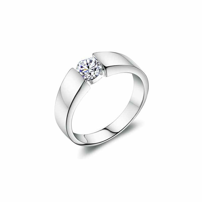 Whole Saleh Hyde Classic Simple Wedding Ring Bridal Sets For Women