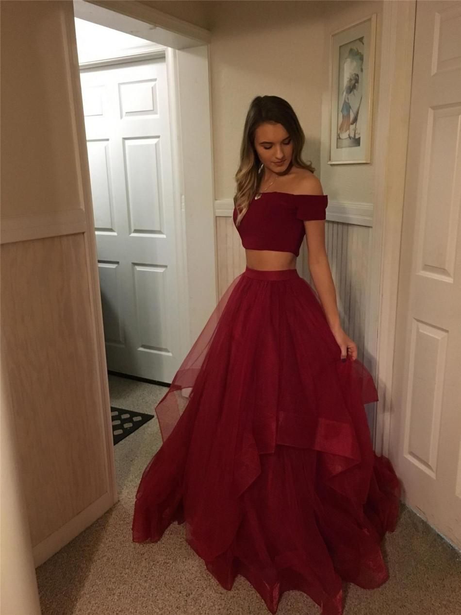 two piece prom dresses under 100