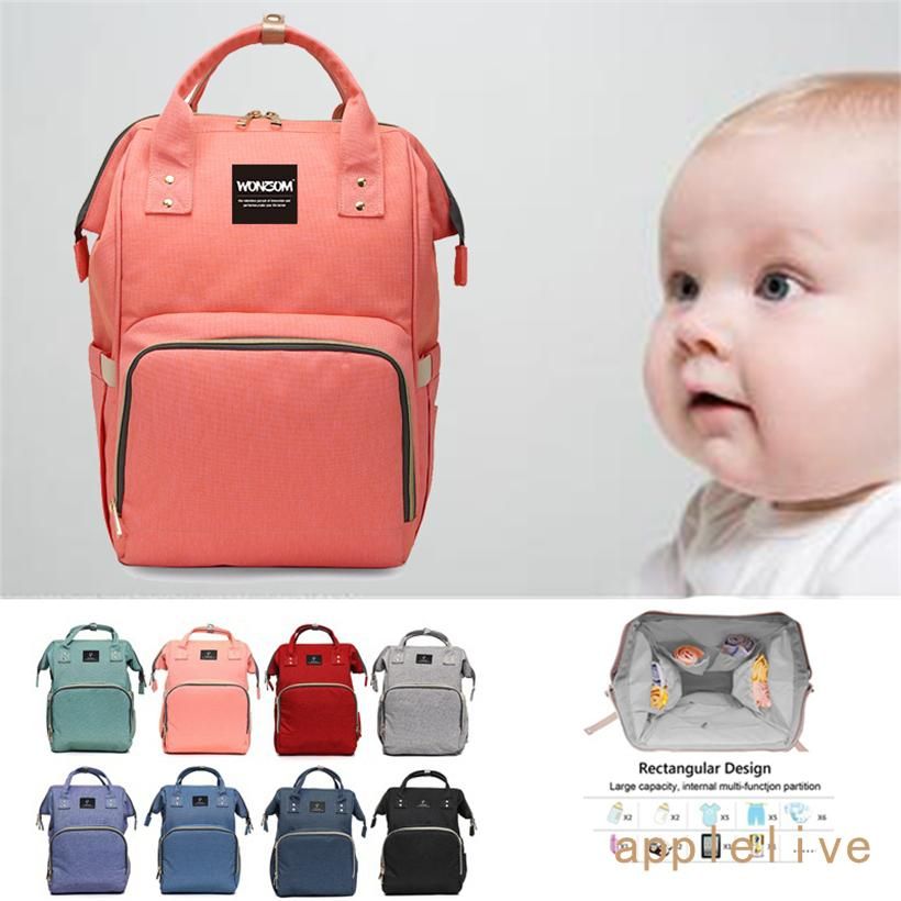 Baby Diaper Nappy Mummy Changing bag Backpack Set Multi-Function Hospital Bag DE