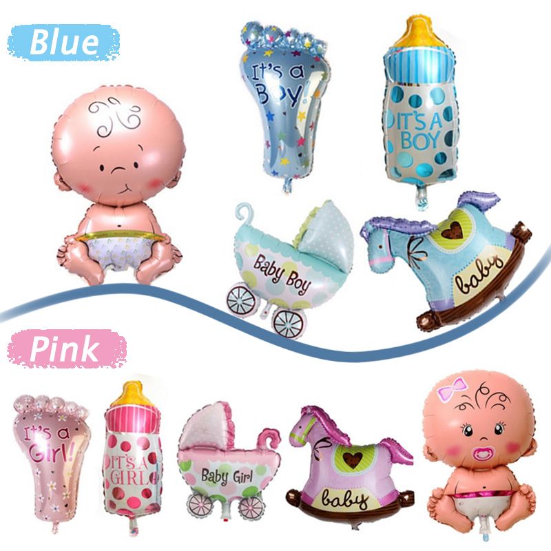 Boy Girl Baby Shower Foil Giant Christening Super Shape Balloons Boy Girl Baby Shower Foil Giant Christening Super Shape Balloons Party Decoration Kids 87431 Chandelier Decorations From