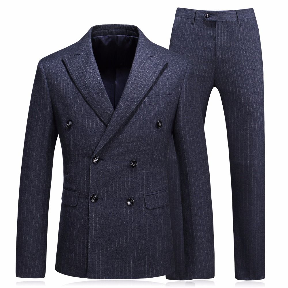 2019 Double Breasted Vest Suit Men 2018 Latest Coat Pant Designs