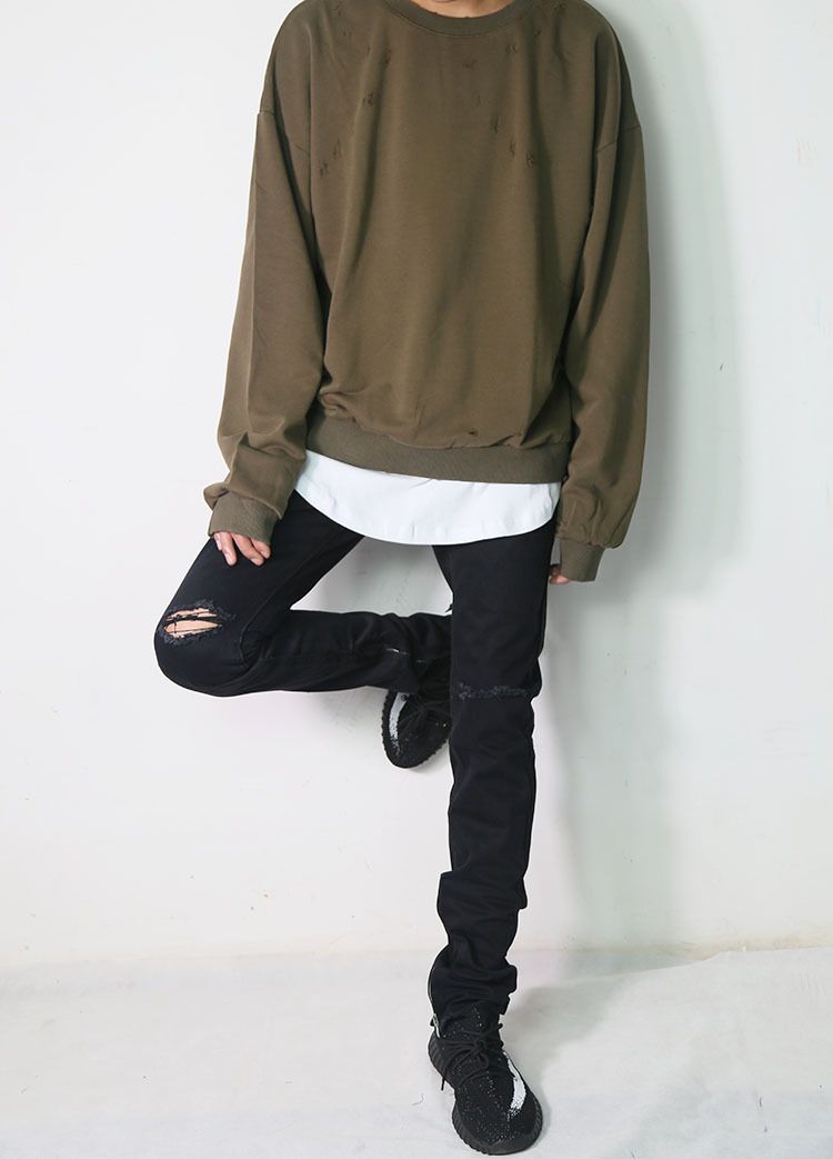 oversized crew neck men