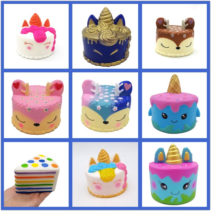 Mobile Phone Straps Kawaii Unicorn Seahorse Squishy Jumbo Slow Rising Toys Antistress Decorate Cake Squishies Food Squeeze Scented Gadget New Varieties Are Introduced One After Another