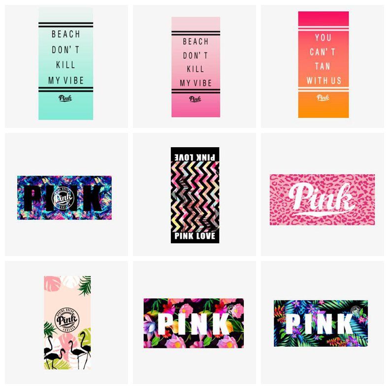 Pink Beach Towel Quick Dry Fitness Sports Towels Women Yoga Towel Swimming Sports Wrap Flower Leopard Printed 70140cm Yw919