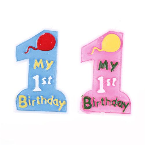 2019 Shngki My 1st Birthday Candle Cake Number Decoration Girl Boy