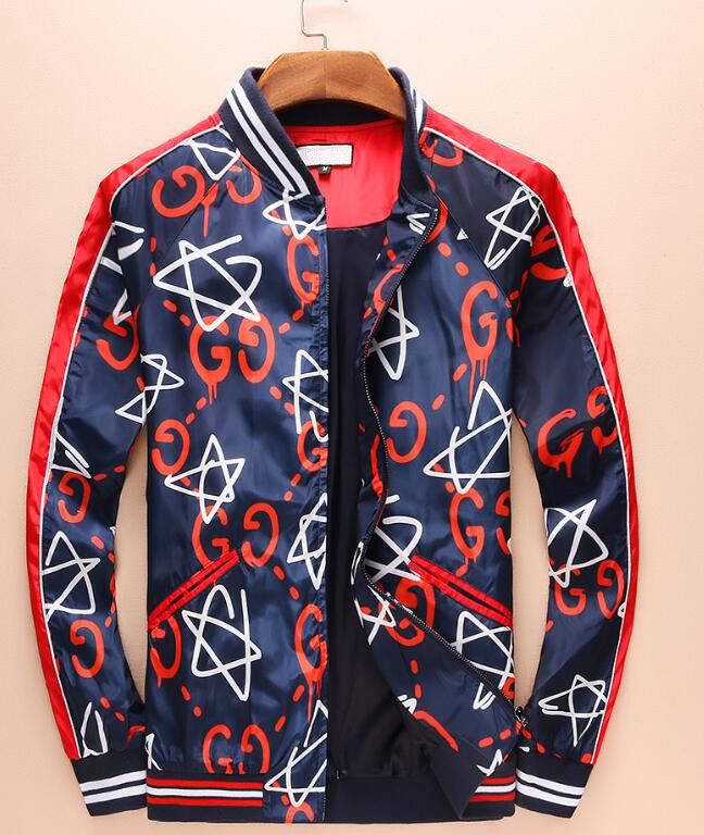 Compra Las Nuevas Chaquetas De Moda Chaqueta De Impresión De Cinco  Estrellas De Los Hombres Chaqueta De Deporte Casual Con Cremallera Diseño  De La Marca De La Marca De Ropa De Los