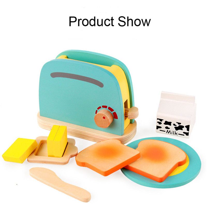 2019 Cute Kids Baby Breakfast Pretend Role Play Wooden Kitchen 2019 Cute Kids Baby Breakfast Pretend Role Play Wooden Kitchen Toaster Toys Child Development Toy With Milk Bread Er Gifts From Curd 70 36 Dhgate