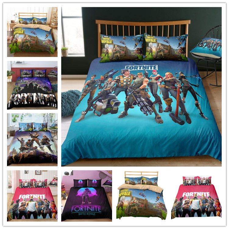 Game Fortnite Duvet Cover Twin Full Queen King Size Quilt Covers Game Fortnite Duvet Cover Twin Full Queen King Size Quilt Covers With Double Pillow Case Kids Fiber Cartoon Print Bedding Chirstmas Canada 2019 From