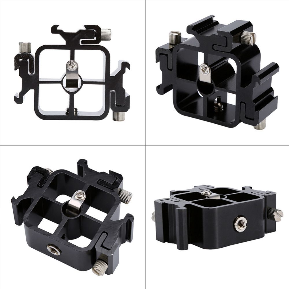 2021 Swivel Triple Head Hot Shoe Mount Adapter Umbrella Bracket Holder