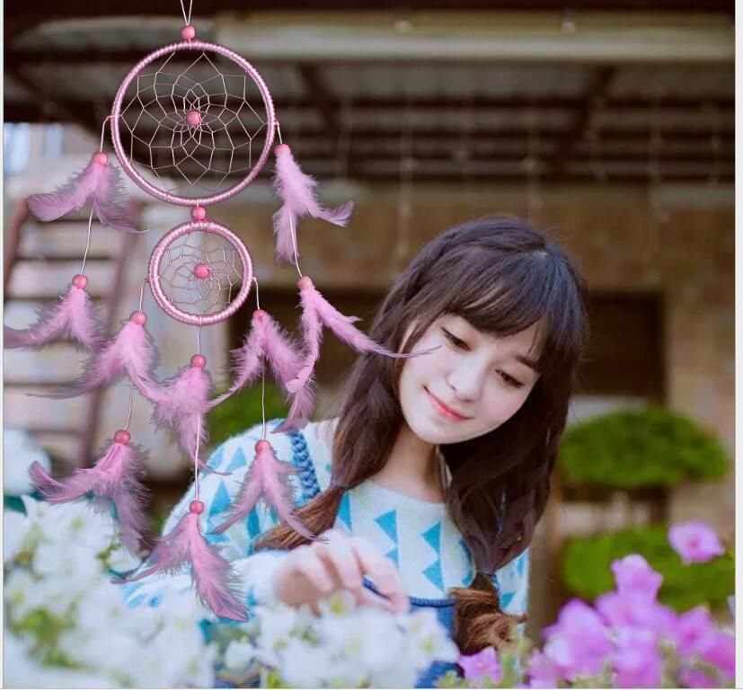 Hot Sale Dream Catcher Pink Feather Net With 40 Rings Dreamcatcher Beauteous The Dream Catcher Killer Hot Sale Dream Catcher Pink Feather Net With 40 Rings Dreamcatcher Beauteous The Dream Catcher Killer