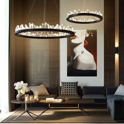 wooden chandelier lighting. american crystal chandelier led lights modern chandeliers lighting fixture nordic round home indoor light living room hanging lamp blue wooden