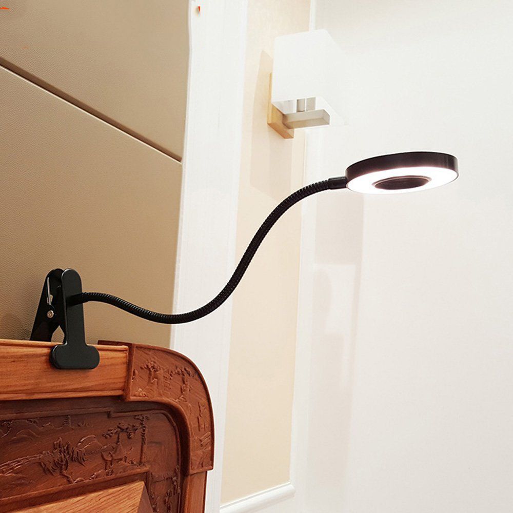 6w Led Usb Desk Lamp Clip On Reading Light Laptop For Book Piano Bed Headboard Eye Care