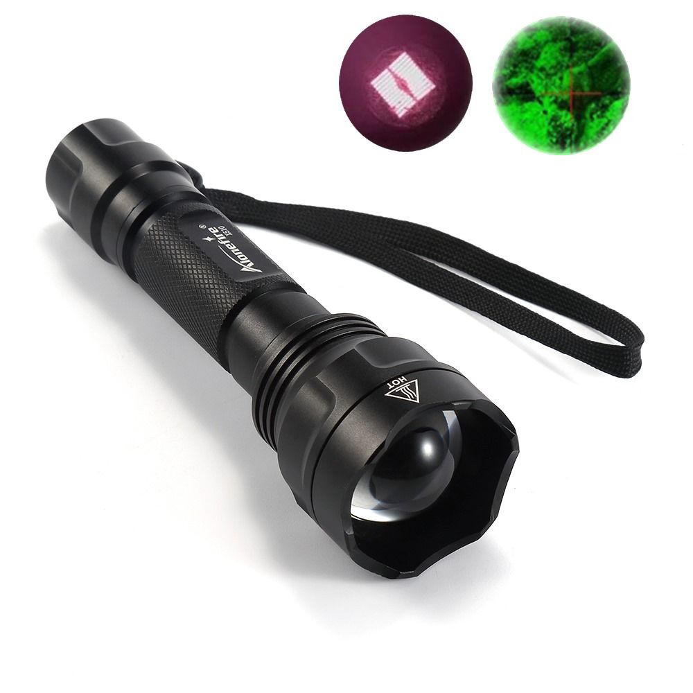 AloneFire X510 Infrared Red IR 850nm Zoomable 1 Mode IR Flashlight