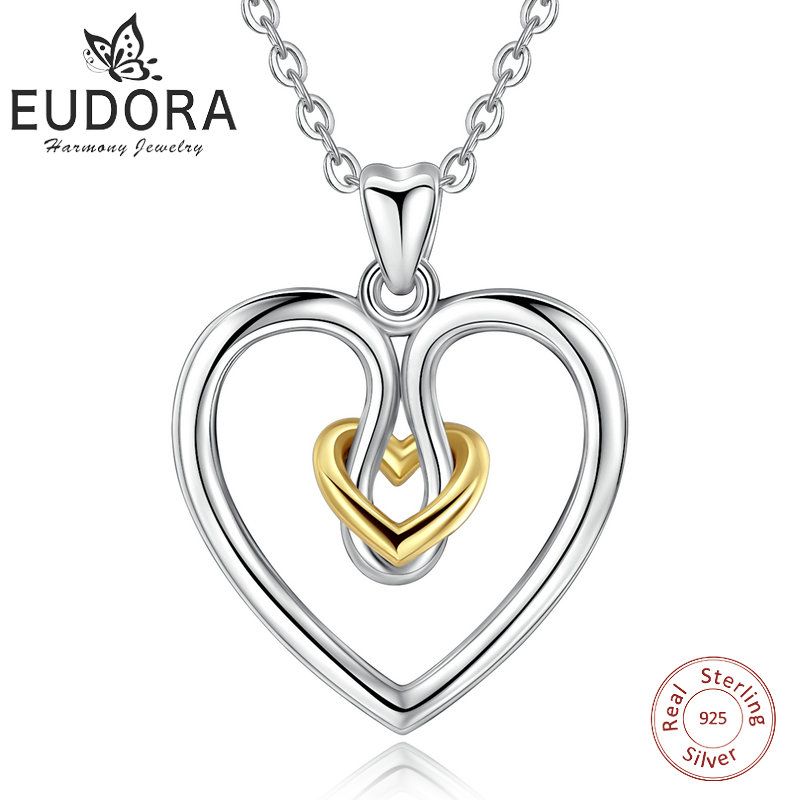 Pendentif en Argent Sterling Coeur parfait qualité 925