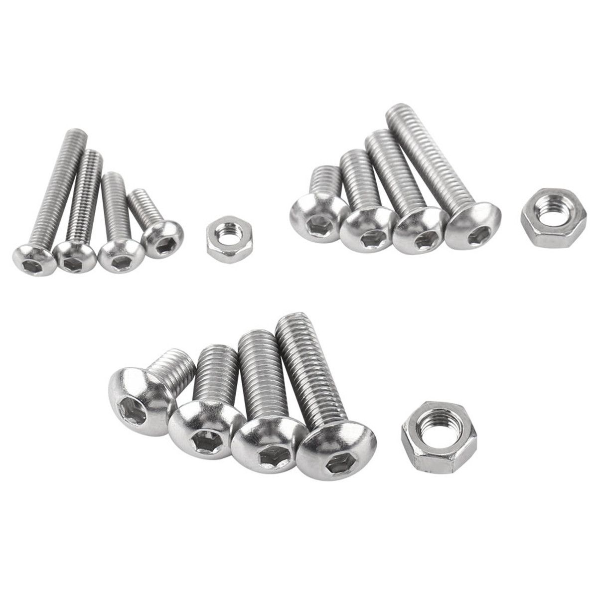 50Pcs vis en acier inoxydable M3 M4 M5 cruciformes /à t/ête plate frais/ée autotaraudeuse Vis /à bois M3,10mm