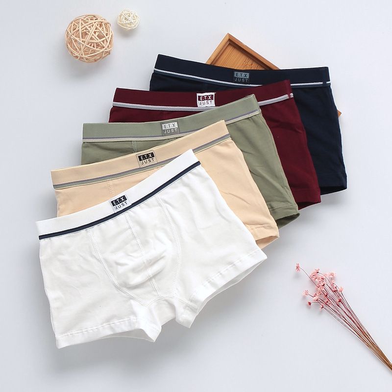 2019 Organic Cotton Kids Boys Underwear Pure Color Babys Shorts Panties