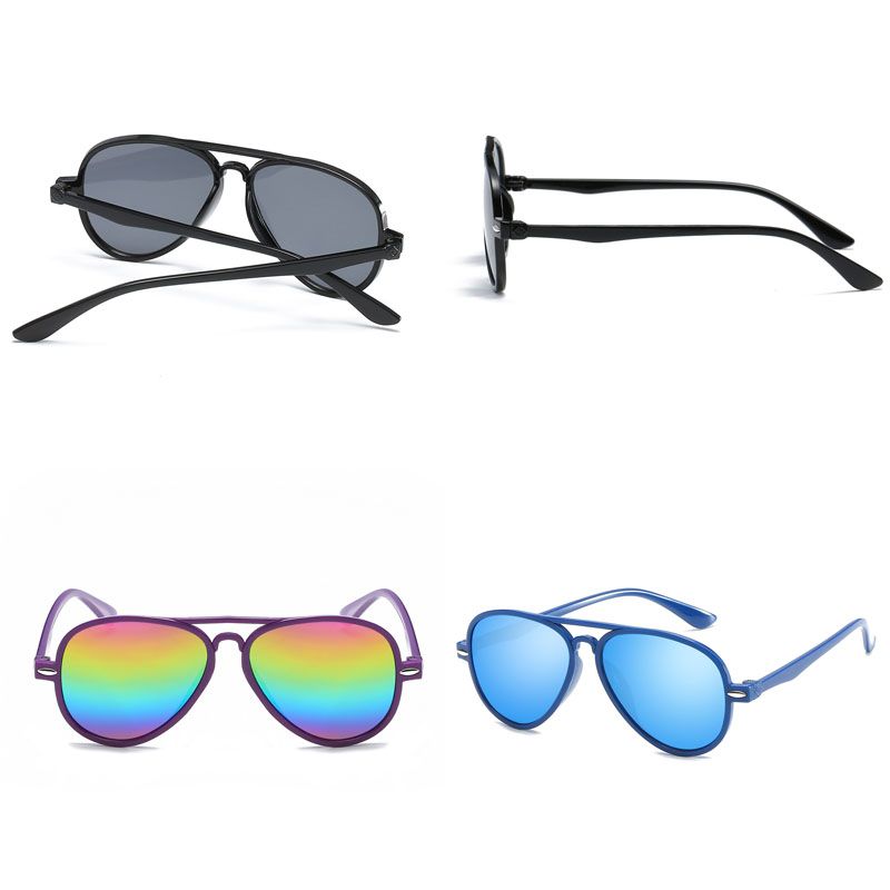 Color film Glasses Boys Sunglasses Children Anti-UV Girls Baby Kids Goggles