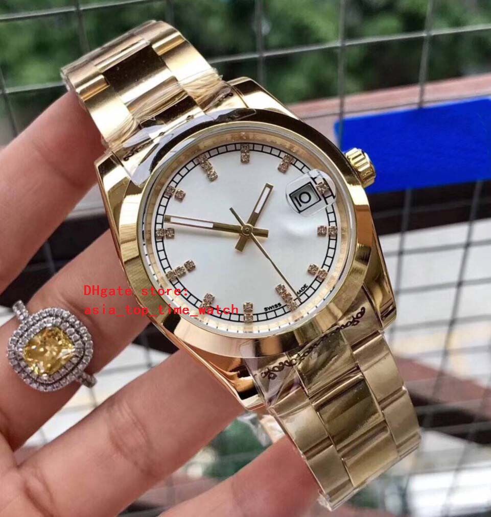 2018 Latest Version Watch 116234 Diamond Dial 38 Mm 18 K Gold Mechanical Automatic High Quality